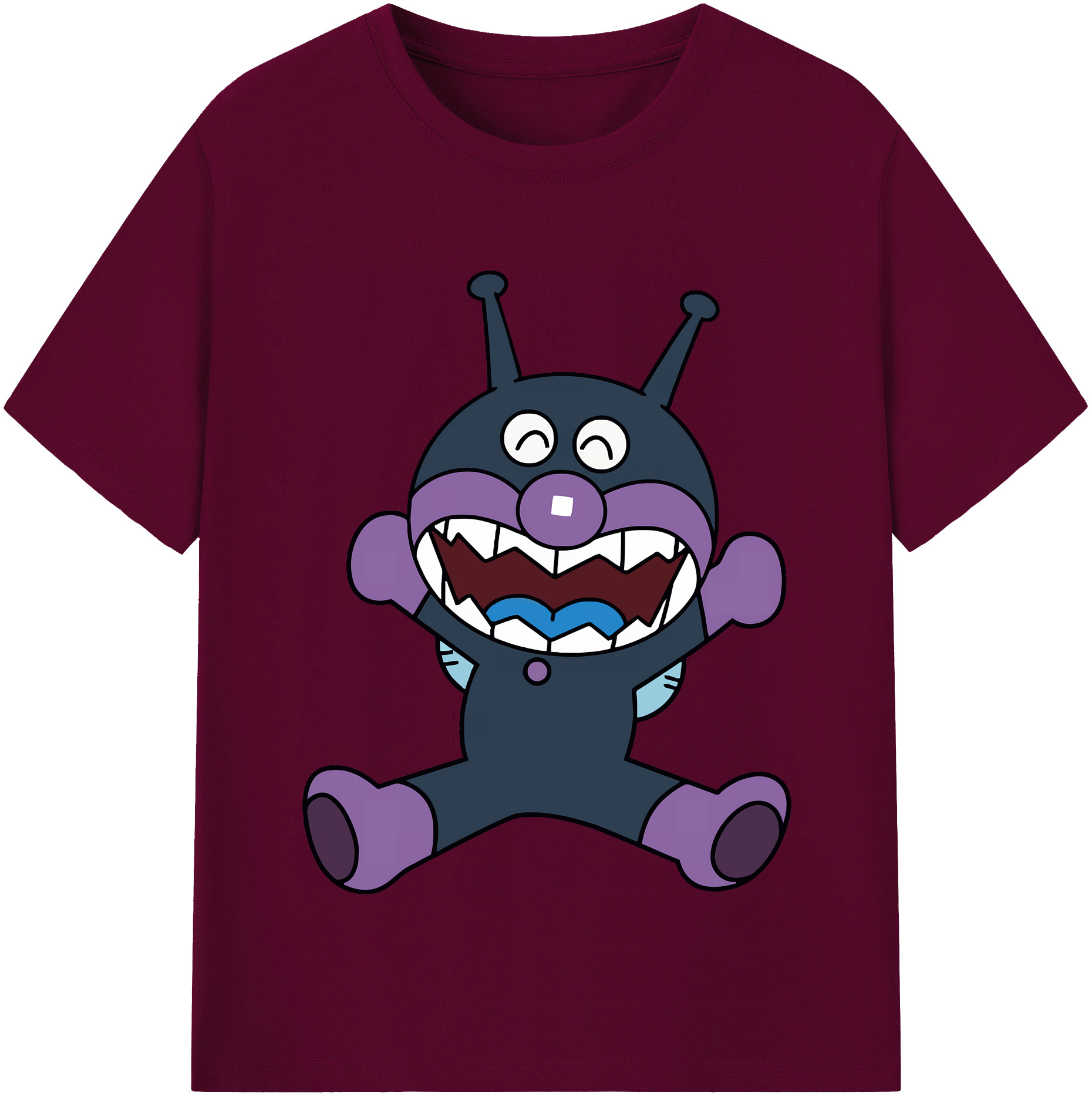 （画像用） アンパンマン Anpanman レディースカジュアルプリントTシャツ（綿100％）